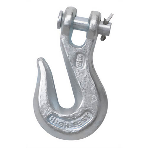 Peerless® Chain 8023635 Grab Hook, Series: G43, 9200 lb, Jaws and Clevis Attachment, 1/2 in, Drop Forged Carbon Steel