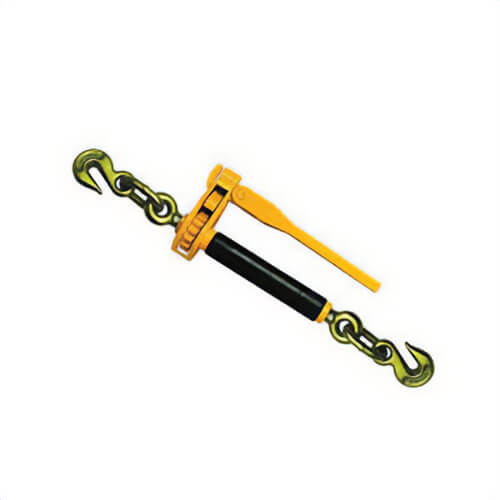 Peerless® Chain H5125-0858 Load Binder, 12000 lb, 3/8 to 1/2 in, 6 in Take Up, Ratcheting, 70/80, Yellow