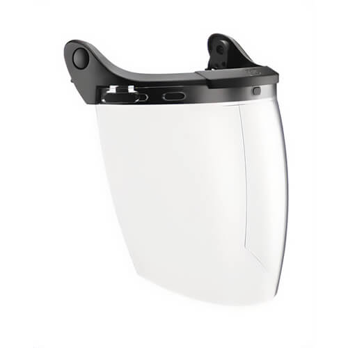 Petzl® A014AA00 Vizen Face Shield, EasyClip Attachment System, ANSI, Class 1, 2019 Vertex, Strato