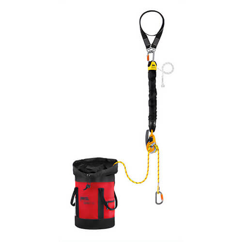 Petzl® K090AA00 Jag Rescue Kit Ready-to-Use Hauling and Evacuation Rescue Kit with I'D EVAC, 120 m Rope Length