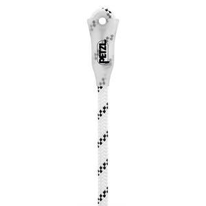 Petzl® R074BA03 AXIS 11 mm with Sewn Termination Low Stretch Kernmantel Rope, NFPA, 131 ft, White