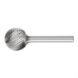 Pferd 24602 Universal Line Premium Grade Carbide Burr, Ball (Shape SD) Head, 3/4 in dia Head, 11/16 in L of Cut, 2-13/16 in OAL, Double Cut Cut