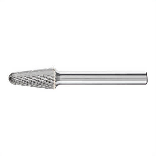 Pferd 25152 Universal Line Premium Grade Carbide Burr, Radius End, Taper Radius (Shape SL) Head, 3/8 in dia Head, 1-1/16 in L Cut