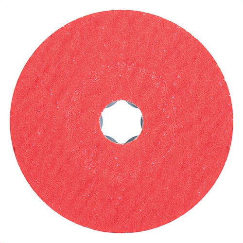 Pferd Combiclick® 40726 Coated Abrasive Disc, 4-1/2 in dia, 36 Grit, Top-Sized Ceramic Oxide Abrasive