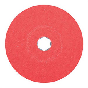 Pferd 40733 Combiclick® Coated Abrasive Fiber Disc, 5 in dia, 36 Grit, Top-Sized CO-COOL Ceramic Oxide Abrasive