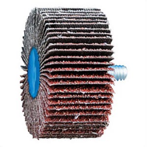 Pferd 45369 Quick-Change Coated Flap Wheel, 2 in dia Wheel, 1 in W Face, 40 Grit, Coarse Grade, Aluminum Oxide Abrasive