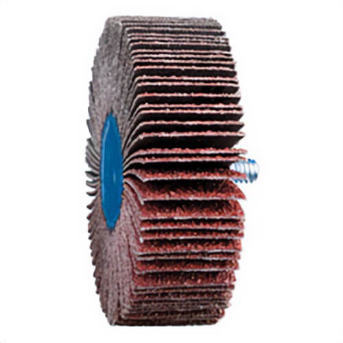 Pferd 45449 Quick-Change Coated Flap Wheel, 3 in dia Wheel, 1 in W Face, 40 Grit, Coarse Grade, Aluminum Oxide Abrasive