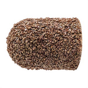 Pferd POLICAP® 46044 Seamless Universal Abrasive Cap, 3/8 in Max dia, 60 Grit, Coarse Grade, Aluminum Oxide Abrasive