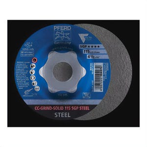 Pferd 61171 CC-Grind® Grinding Flap Discs, Solid SGP Steel VictoGrain®, Ceramic, 4-1/2 in x 5/8-11