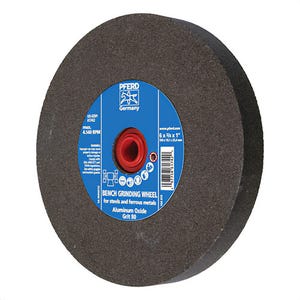 Pferd 61742 Universal Line PS-Forte Flat Bench and Pedestal Grinding Wheel, 6 in dia x 3/4 in thick