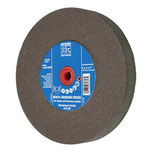 Pferd 61757 Universal Line PS-Forte Flat Bench and Pedestal Grinding Wheel, 7 in dia Wheel x 1 in thick Wheel, 1 in Center Hole