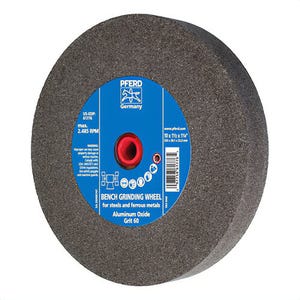 Pferd 61776 Universal Line PS-Forte Universal Line PS-Forte Flat Bench and Pedestal Grinding Wheel, 10 in dia x 1-1/2 in Thick