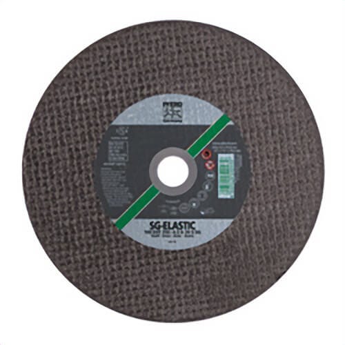 Pferd 64016 Performance Line SG-ELASTIC Flat Cut-Off Wheel, 14 in dia x 3/16 in Thick, 20 mm Center Hole, 24 Grit, Aluminum Oxide Abrasive