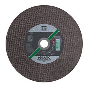 Pferd 64016 Performance Line SG-ELASTIC Flat Cut-Off Wheel, 14 in dia x 3/16 in Thick, 20 mm Center Hole, 24 Grit, Aluminum Oxide Abrasive