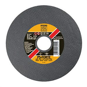 Pferd 69217 Universal Line PS-Forte Flat Cut-Off Wheel, 2 in dia x 1/8 in thick, 3/8 in Center Hole, 36 Grit, Aluminum Oxide Abrasive