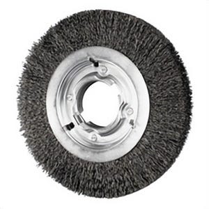Pferd 81128 Medium Face Wheel Brush with (2) 1/2 x 1/4 in Keyways, 8 in dia Brush, 1-1/16 in W Face, 2 in Arbor