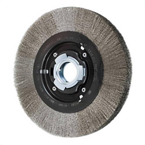 Pferd 81169 Medium Face Wheel Brush with (2) 1/2 x 1/4 in Keyways, 8 in dia Brush, 1-1/16 in W Face, 2 in Arbor