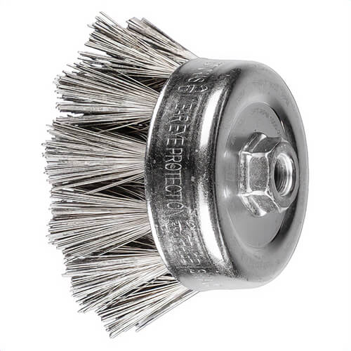 Pferd 84353 Cup Brush, 2-3/4 in dia Brush, 5/8-11 Arbor Hole