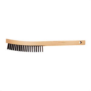 Pferd 85006 Scratch Brush, 6-1/4 in Brush, 13-3/4 in L x 5/8 in W Block, 1-3/16 in Carbon Steel Trim