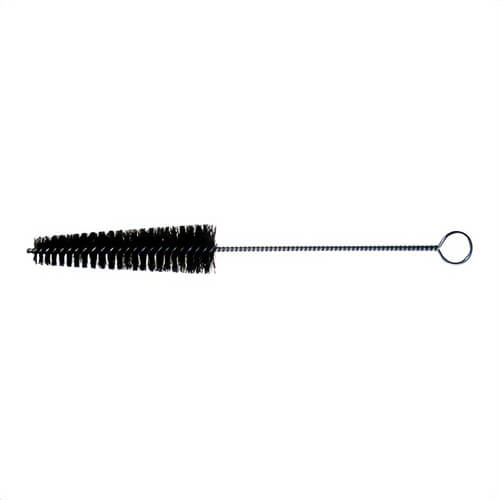 Pferd 89586 Tapered Face Hand Tube Brush, 1-1/4 in dia x 5 in L, 12 in OAL, Horsehair Fill