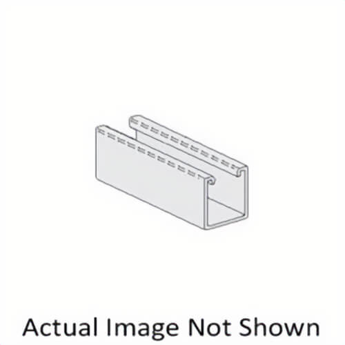 PHD S1012 PG Straight Channel, 1-1/8 x 9/16 in Slots, 2 in Spacing, 12 ga Thick, 20 ft L