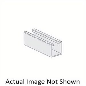 PHD S1012 PG Straight Channel, 1-1/8 x 9/16 in Slots, 2 in Spacing, 12 ga Thick, 20 ft L