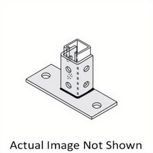 PHD S6030 EG Post Base, 3-1/2 in Base, For Use with 1-5/8 in Strut, Low Carbon Steel