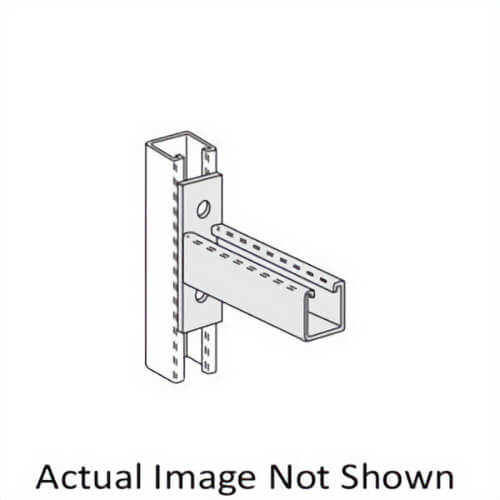 PHD S6130 EG Single Channel Bracket, 6 in L x 2 in W, Low Carbon Steel