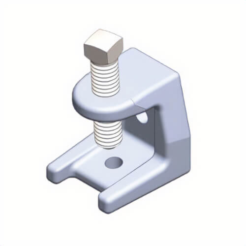 PHD S7006 EG Beam Clamp, 3/4 in Thick, 150 lb Load, Malleable Iron