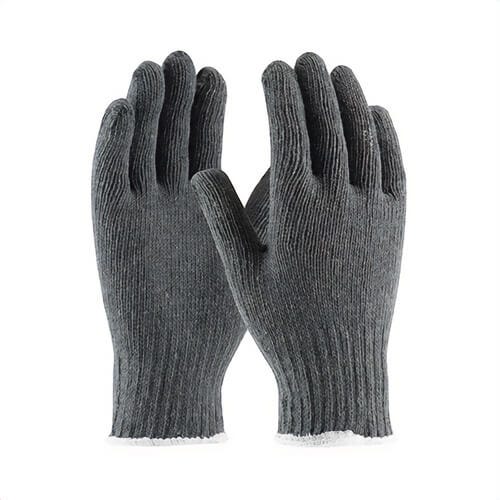 PIP® 35-C500/L Medium Weight General Purpose Gloves, Full Finger/Seamless Style, L, Cotton/Polyester Palm, 7 ga 65% Cotton/35% Polyester, Gray