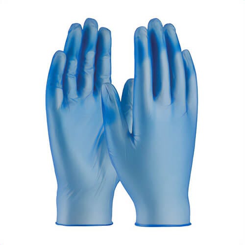 PIP® 64-V77BPF/XL Ambi-Dex® Heavy Duty Disposable Gloves, Extra-Large, Vinyl, Translucent White, 9-1/2 in L, Non-Powdered