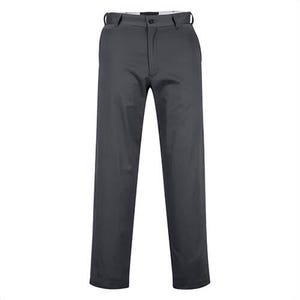 Portwest 2886CGT40 Industrial Work Pants, 4 Pockets, Charcoal Gray, Tall, Size 40