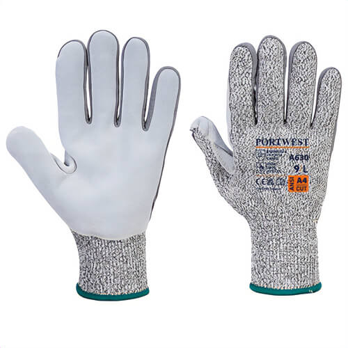 Portwest A630G7RXXL Razor Lite Glove, 480°F+ Contact Heat Protection, ANSI Cut Level A4, ANSI Abrasion Level 5, Gray, 2XL