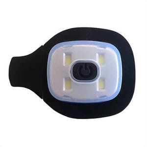 Portwest B030NCR Replacement Beanie Head Lamp, 150 Lumens, 4 hr Runtime, Black, USB Rechargeable Battery Included