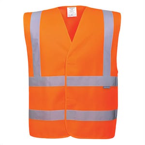 Portwest C470YERXX/3X Hi-Viz Band and Brace Vest, Hook and Loop Closure, Yellow, 2XL/3XL