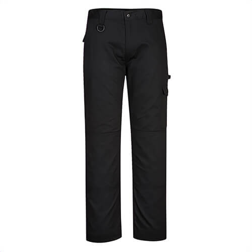 Portwest CD884NAR48 Super Work Pants, 6 Pockets, Adjustable Hem, 40+ UPF Rated Fabric, Half Elasticized Waist, Navy, Size 48