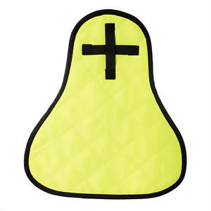 Portwest CV03YBL Cooling Crown® with Neck Shade, Lightweight, Hook and Loop Fastening, Cooling up to 8 hr, One Size, Yellow/Blue