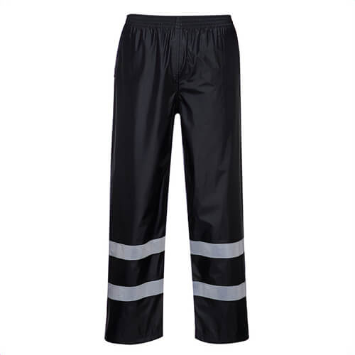 Portwest F441NARXXXL Iona™ Enhanced Rain Pants, Waterproof, Lightweight, Snap Hems, Elasticized WaistNavy, 3XL