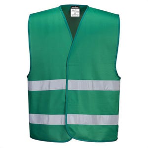 Portwest F474RERXX/3X Ionaâ„¢ Enhanced Vest, Polyester, Lightweight, Hook and Loop Closure, Reflective Tape, Red, 2XL/3XL