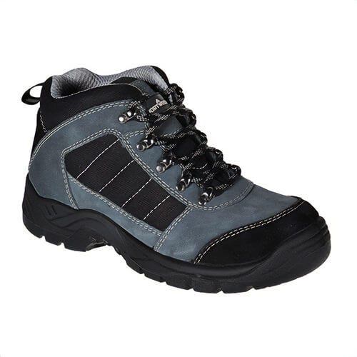 Portwest FW63BKR44 Steelite Trekker Boot, Steeltoe Cap, Puncture Resistant Midsole, Suede/Textile Upper, Black, Size 11