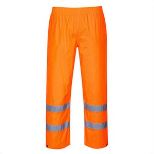 Portwest H441YER5XL Hi-Viz Rain Pants, Waterproof, Reflective Tape, Fully Elastic Waistband, 40+ UPF Rated Fabric, Yellow, 5XL