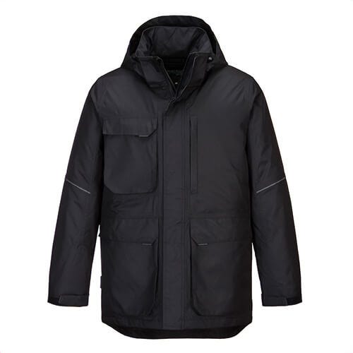 Portwest KX360GMRXXXL KX3™ Winter Parka Jacket, Waterproof, Sealed Seams, Quilted Insulatex™ Lining, 10 PocketsGray Marl, 3XL