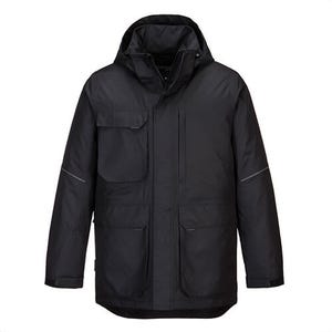 Portwest KX360GMRXXXL KX3â„¢ Winter Parka Jacket, Waterproof, Sealed Seams, Quilted Insulatexâ„¢ Lining, 10 PocketsGray Marl, 3XL