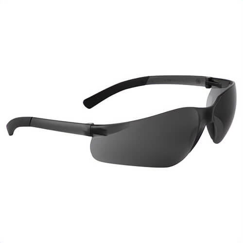 Portwest PW38SOR Pan View Safety Glasses, 99% UV Protection, Lightweight, Wrap-Around, Anti-Fog, Anti-Scratch, Smoke/Orange