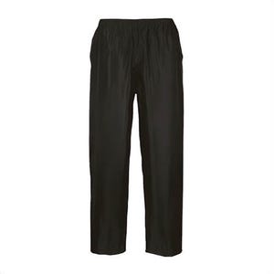 Portwest S441NAR7XL Classic Rain Pants, Waterproof, Polyester, PVC Coated, Lightweight, Fully Elastic Waistband, Navy, 7XL