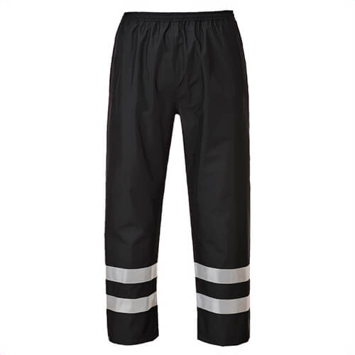 Portwest S481NARXXXL Iona™ Enhanced Rain Pants, Abrasion Resistant, Reflective Tape, Elasticized Waist, Side PocketsNavy, 3XL