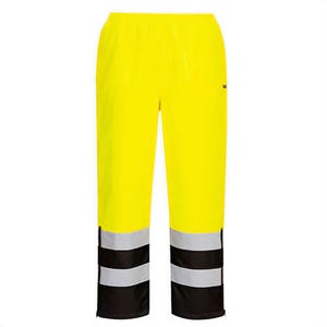 Portwest S598YBRXXXL Hi-Viz Contrast Winter Pants, Waterproof, Fully Lined, Reflective Tape, 40+ UPF Rated, Yellow/Black, 3XL