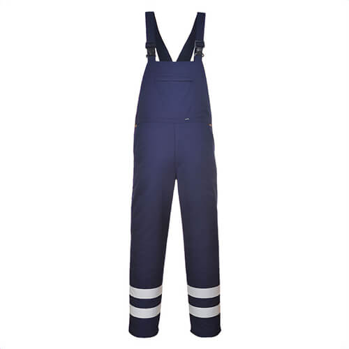 Portwest S916NARXXXL Iona™ Enhanced Bib and Brace, 6 Pockets, Reflective Tape, Navy, 3XL