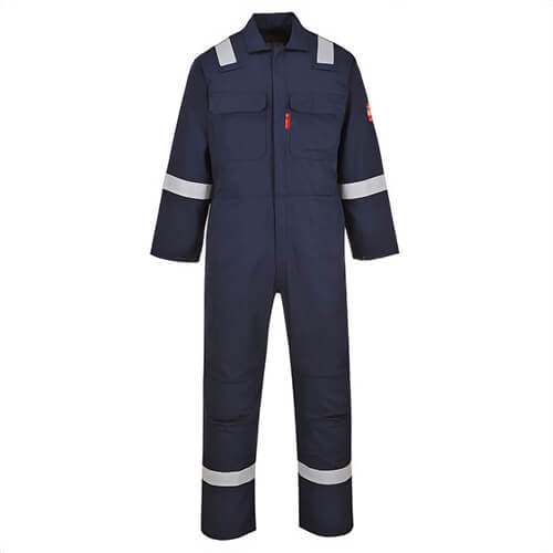 Portwest UBIZ5ORRXXXL Bizweld® Work Iona™ Flame Resistant Coverall, Orange, 3XL