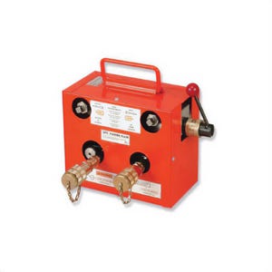 Power Team® 25-OM-10-C 2-Speed Booster Pump, 2 Stages, 2.75 to 5.5 gpm Flow Rate, 1000 to 2,000 psi, 10,000 psi